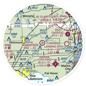 Robertson Field (MI99) VFR Sectional Sticker (20 mile)