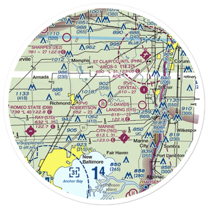 Robertson Field (MI99) VFR Sectional Sticker (30 mile)