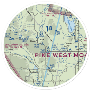Circle T Ranch Airport (MI93) VFR Sectional Sticker (30 mile)