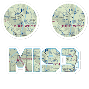 Circle T Ranch Airport (MI93) VFR Sectional Sticker Pack
