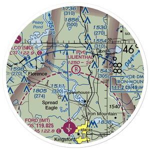 Lilienthal Airport (MI92) VFR Sectional Sticker (20 mile)