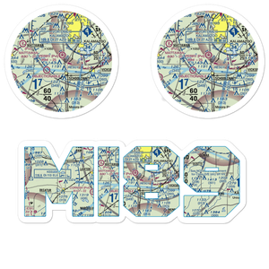 Perry Airport (MI89) VFR Sectional Sticker Pack