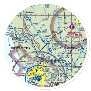 Midget Airport (MI86) VFR Sectional Sticker (30 mile)