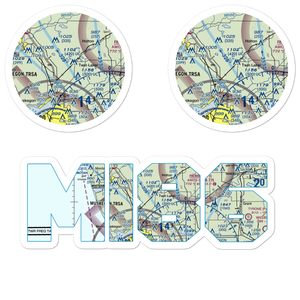 Midget Airport (MI86) VFR Sectional Sticker Pack