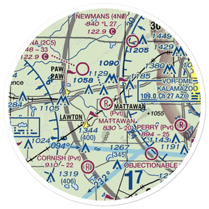 Kerby Field (MI84) VFR Sectional Sticker (20 mile)