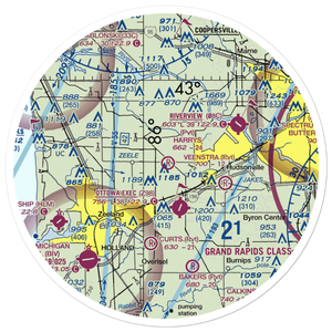 Harry's Field (MI82) VFR Sectional Sticker (30 mile)