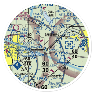 Shafter Airport (MI77) VFR Sectional Sticker (20 mile)