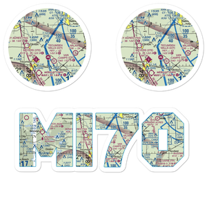 Carl's Airport (MI70) VFR Sectional Sticker Pack