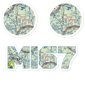 Tyrone Airport (MI67) VFR Sectional Sticker Pack