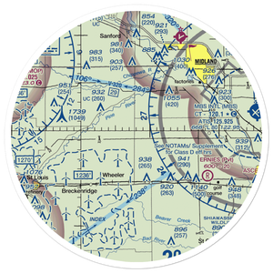 Zeitler Airport (MI55) VFR Sectional Sticker (30 mile)
