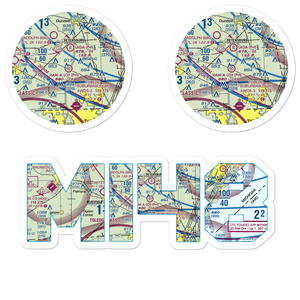 Ham-A-Lot Field (MI48) VFR Sectional Sticker Pack