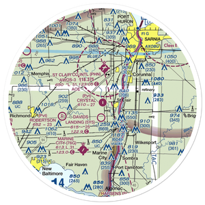 Crystal Airport (MI41) VFR Sectional Sticker (30 mile)