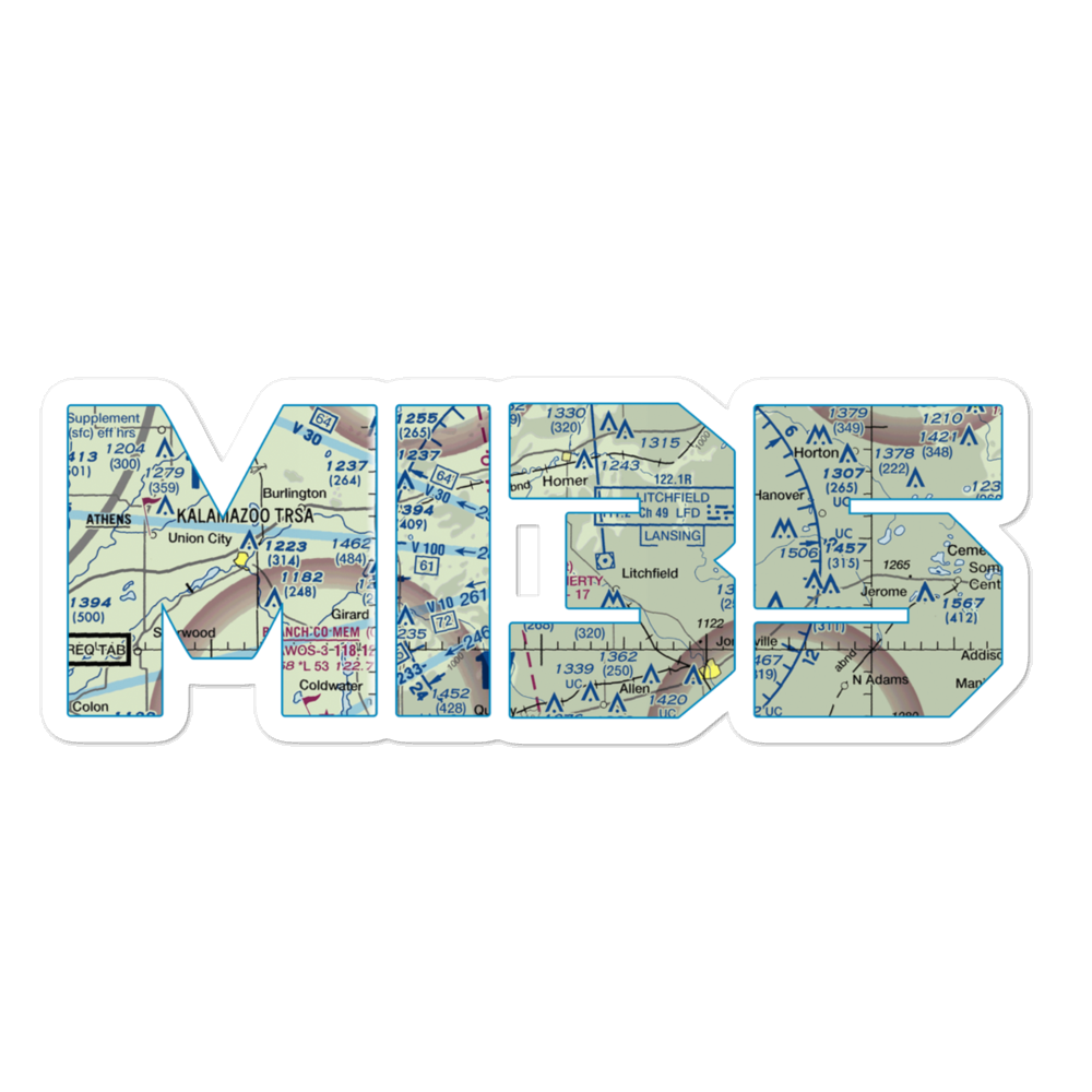 Claucherty Airport (MI35) VFR Sectional Sticker 