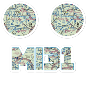 Cornish Field (MI31) VFR Sectional Sticker Pack