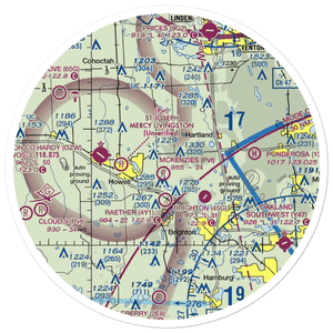 Haigh Airport (MI27) VFR Sectional Sticker (30 mile)