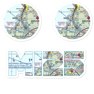 Myers Airport (MI25) VFR Sectional Sticker Pack