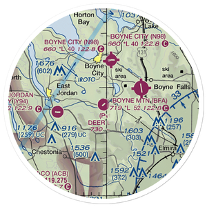 Deer Lake Airpark (MI24) VFR Sectional Sticker (20 mile)