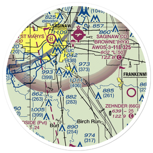 Mckimmy Field (MI23) VFR Sectional Sticker (20 mile)