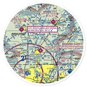 Crump Airport (MI22) VFR Sectional Sticker (30 mile)