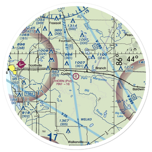 Thorn Airport (MI19) VFR Sectional Sticker (30 mile)