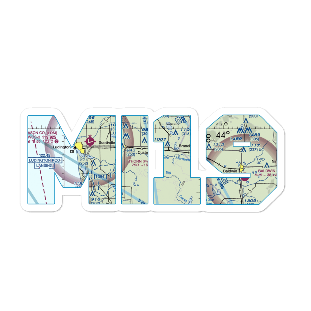 Thorn Airport (MI19) VFR Sectional Sticker 