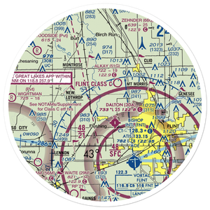 Cedarville Airport (MI18) VFR Sectional Sticker (30 mile)