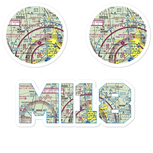Cedarville Airport (MI18) VFR Sectional Sticker Pack