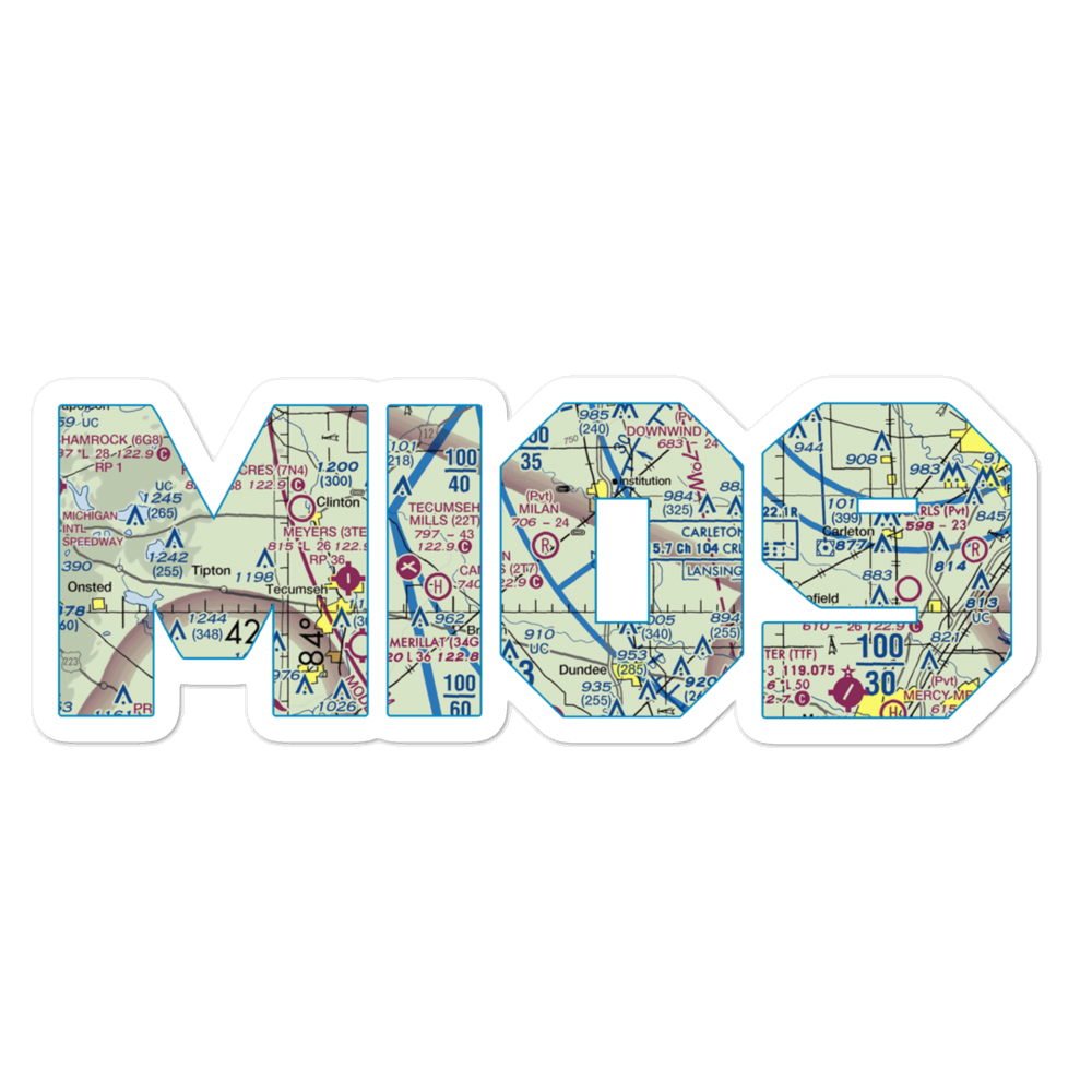 Milan Airport (MI09) VFR Sectional Sticker 