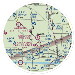 Fasel Field (MI01) VFR Sectional Sticker (20 mile)