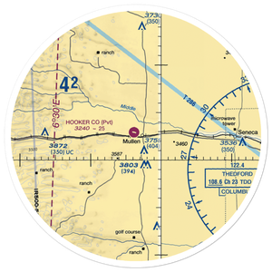Hooker County Airport (84NE) VFR Sectional Sticker (30 mile)