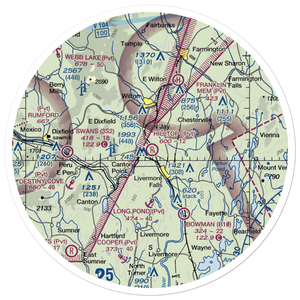 Hilltop Airport (ME92) VFR Sectional Sticker (30 mile)