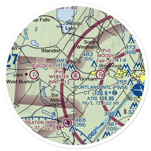 Webster Field (ME91) VFR Sectional Sticker (20 mile)