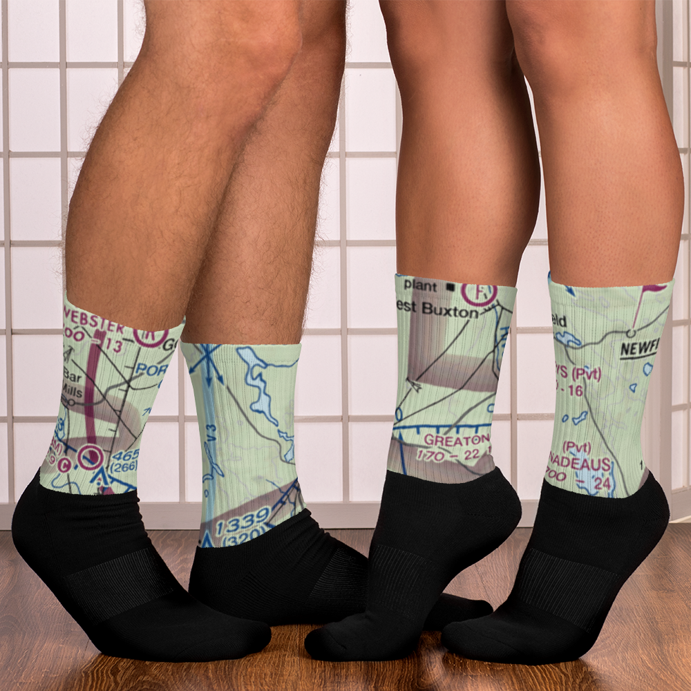 Little Ossipee Lake Seaplane Base (ME90) VFR Sectional Socks 