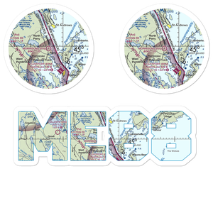 Morrison's Airport (ME88) VFR Sectional Sticker Pack