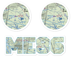 Libby Camps Seaplane Base (ME86) VFR Sectional Sticker Pack