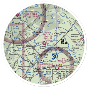 Two Falls Airport (ME79) VFR Sectional Sticker (30 mile)