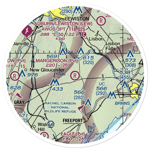 Margerison Airport (ME75) VFR Sectional Sticker (20 mile)