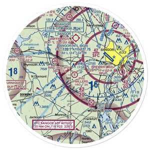 Miller's Field (ME74) VFR Sectional Sticker (30 mile)