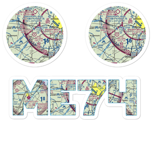Miller's Field (ME74) VFR Sectional Sticker Pack