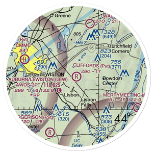 Cliffords Airport (ME69) VFR Sectional Sticker (20 mile)