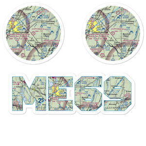 Cliffords Airport (ME69) VFR Sectional Sticker Pack