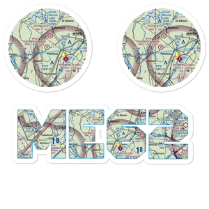 Thompson Memorial Field (ME62) VFR Sectional Sticker Pack