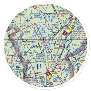 Sunny Hill Airport (ME60) VFR Sectional Sticker (30 mile)