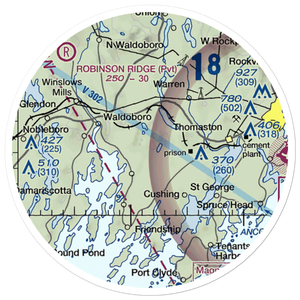 Kimberly Airport (ME56) VFR Sectional Sticker (20 mile)