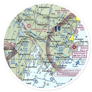Kimberly Airport (ME56) VFR Sectional Sticker (30 mile)