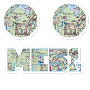 Douglass Seaplane Base (ME51) VFR Sectional Sticker Pack