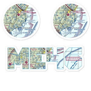 Back Acres Airport (ME46) VFR Sectional Sticker Pack