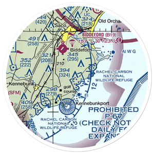 Goosefair Airport (ME45) VFR Sectional Sticker (20 mile)