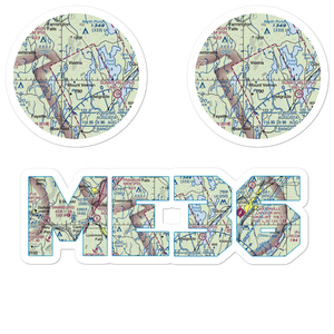 Mount Vernon Airport (ME36) VFR Sectional Sticker Pack