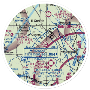 Terra B & B Airport (ME35) VFR Sectional Sticker (20 mile)